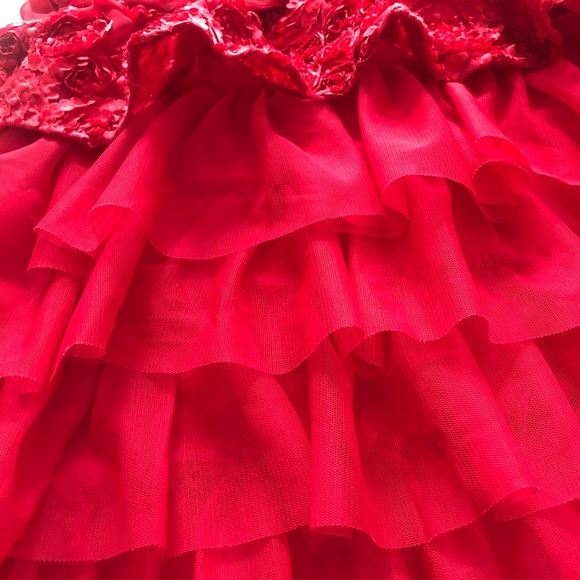 Like New! Girls Red Party Dress! - Picture 3 of 6